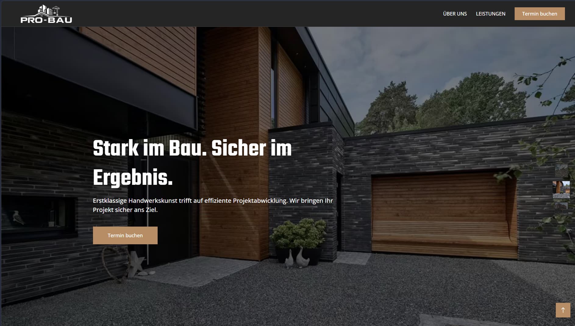 Pro-Bau NRW Interface